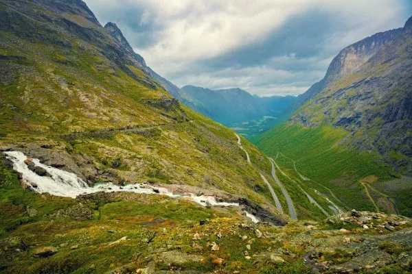 Panoramic view of the Trollstigen, Norway